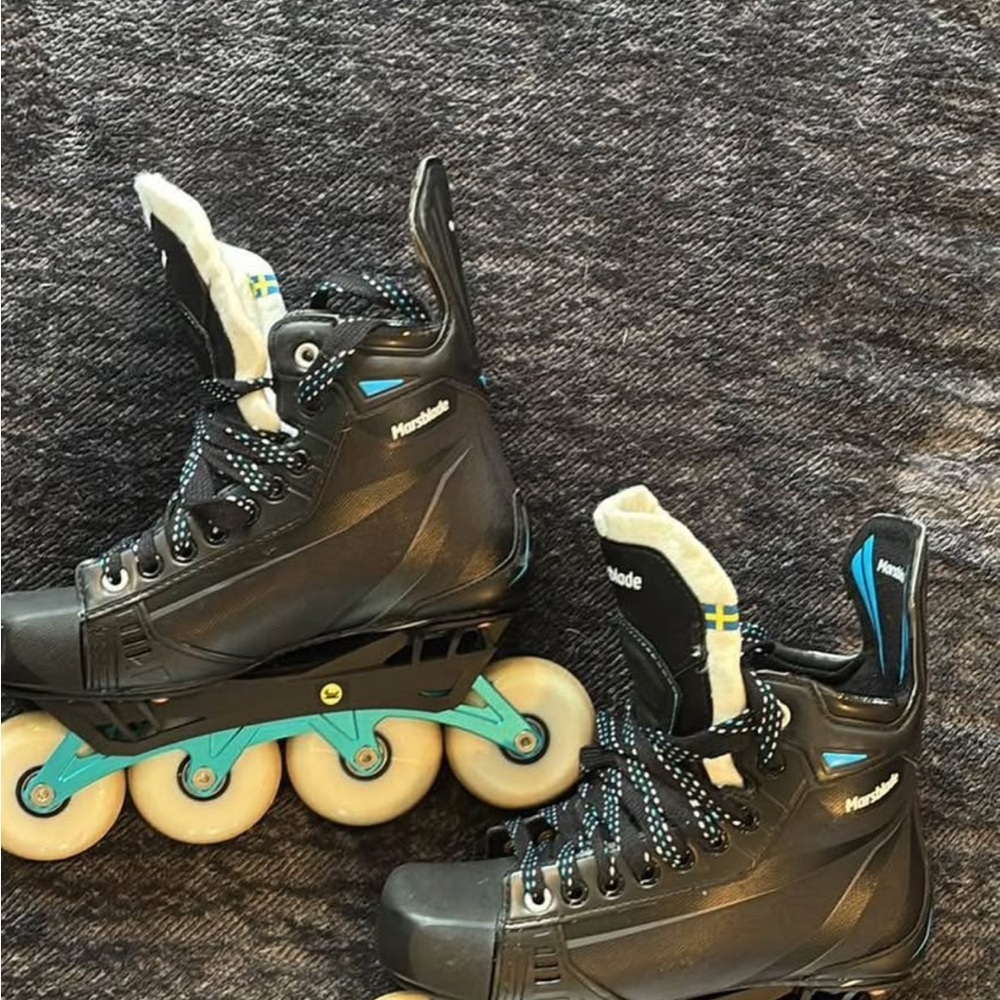 Black and Blue Inline Skates